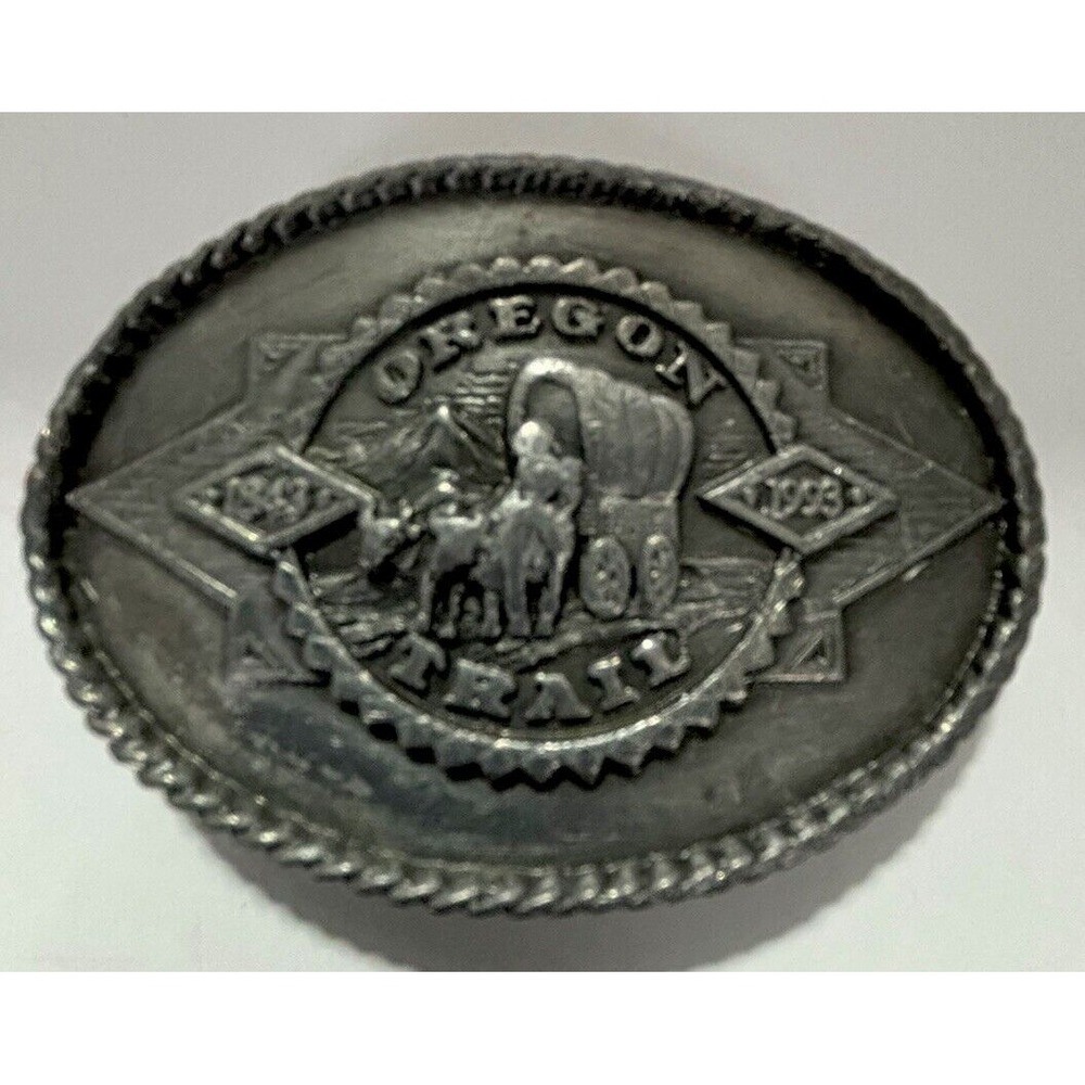 SISKIYOU‎ - OREGON TRAIL 1843-1992 PEWTER BELT BUCKLE - Limited Edition F2